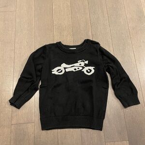 Black Sweater with Motorcycle